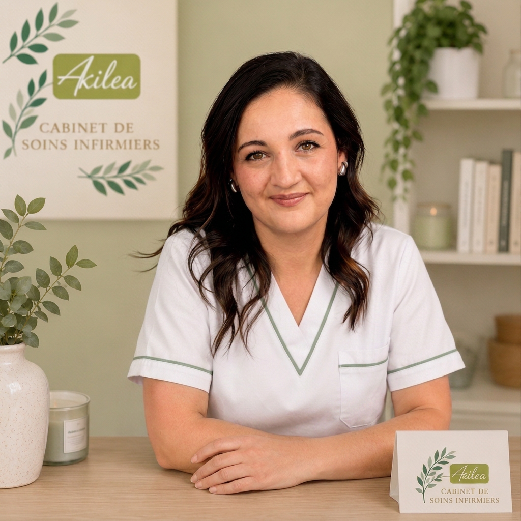 Laurine BOUTET, infirmière libérale et fondatrice du cabinet Akilea
